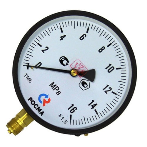 Манометр радиальный диаметр 100мм 0-4 кгс/см2 (0-0,4 Мпа) М20х1,5 ТМ-510Р.00 Росма в Омске
