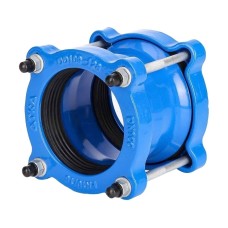 Муфта чугунная соединительная для ПЭ труб Ду-200 (Дн 225-225) Ру-16 ДРК-Е Benarmo