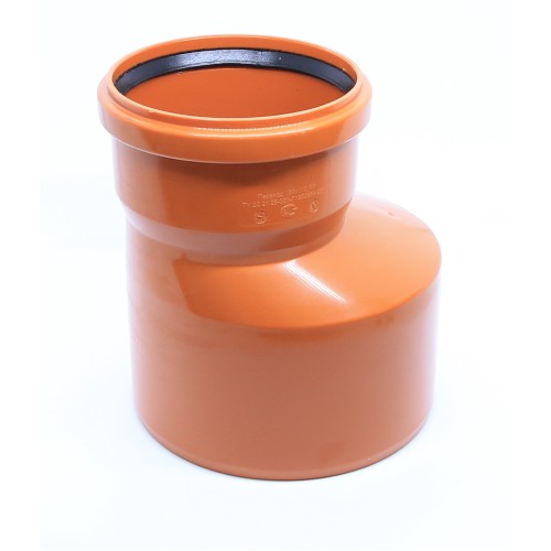 Переход НПВХ (ПВХ) с раструбом Дн 160-110 коричневая безнапорный в/к Хемкор в Омске