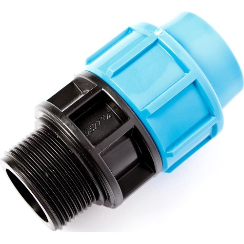 Муфта ПЭ компрессионная Дн 25-1/2" Ру-12,5 НР (НАР) Джилекс в Омске