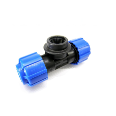 Тройник ПЭ компрессионный Дн 25-1/2"-25 Ру-16 НР (НАР) VALFEX