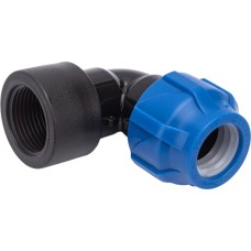 Отвод ПЭ компрессионный Дн 63-2" 90гр Ру-10 ВР (ВН) RTP (РосТурПласт)