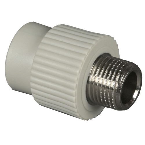 Муфта PP-R комбинированная серая НР (НАР) Дн 25-3/4" Wavin Ekoplastik в Омске