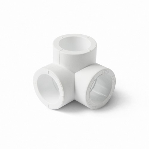 Тройник двухплоскостной PP-R Дн 20 белый Pro Aqua в Омске