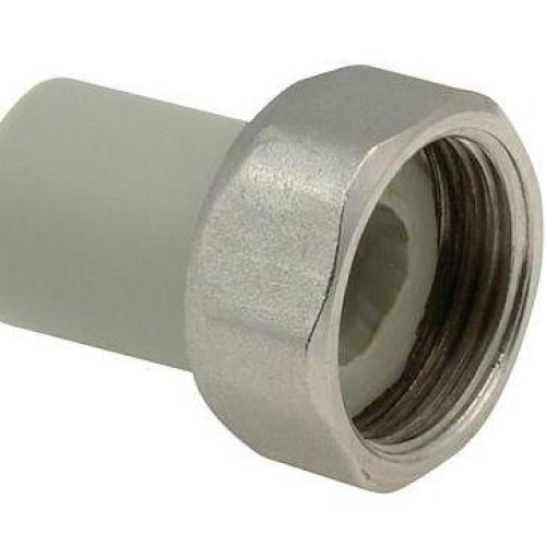 Штуцер PP-R серый с накидной гайкой Дн 32-5/4" Wavin Ekoplastik в Омске