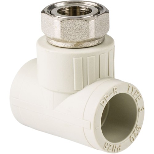 Тройник PP-R с накидной гайкой Дн 25-3/4" Pro Aqua в Омске