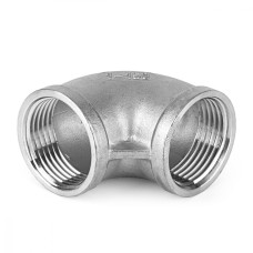 Отвод нержавеющий резьбовой ВР (ВН) Ру 16 AISI 304 6 мм 1/8"