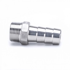 Штуцер нержавеющий под шланг елочка НР Ру 16 AISI 304 10 мм 1/2"