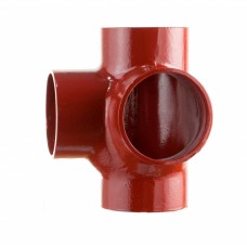 Крестовина двухплоскостная чугунная SML Ду 100-100-100 88гр безраструбная Китай