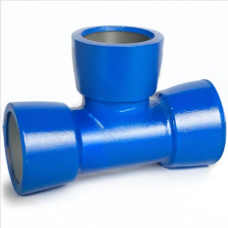 Тройник раструбный ТР Ду 100-100 45 градусов Тайтон ВЧШГ с ЦПП цинк+AL ГОСТ ISO 2531-2012