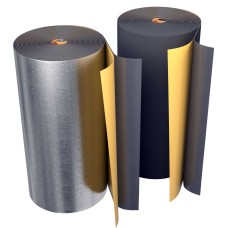 Рулон из вспененного полиэтилена 15/1,0-7 (Т<95°C) самокл с фольг чёрн Energoflex BLACK STAR DUCT AL