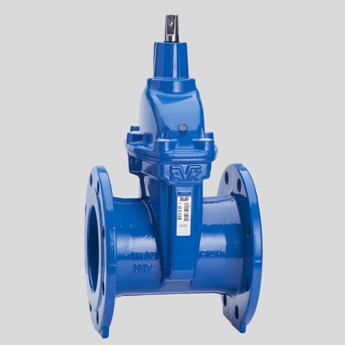 Задвижка клиновая чугунная фланцевая с невыдвижным штоком с обрезиненным клином под электропривод с невыдвижным штоком Ру 16 VOC4241CM Tecofi 80 мм