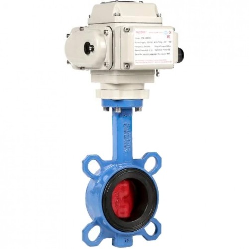 Затвор с чугунным диском и электроприводом межфланцевый 1,6 МПа EPDM Benarmo 65 мм в Омске