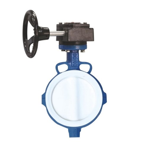 Затвор с чугунным диском и редуктором межфланцевый 2,5 МПа EPDM VP4458 Tecofi 200 мм в Омске