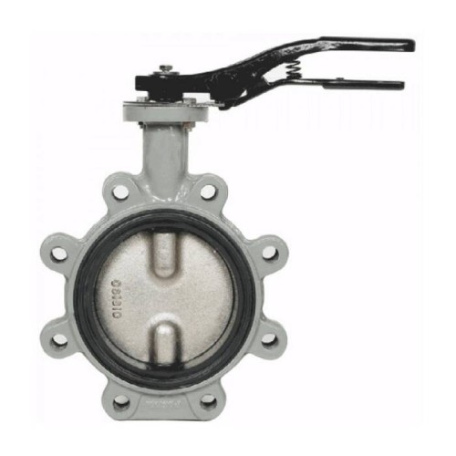 Затвор ручной с чугунным диском и рукояткой межфланцевый 1,6 МПа EPDM R59FL Giacomini 200 мм в Омске