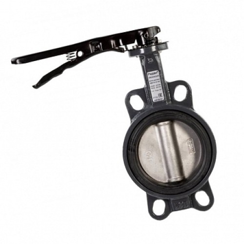 Затвор ручной с нержавеющий диском и рукояткой межфланцевый 1,6 МПа EPDM EURO Benarmo 250 мм в Омске