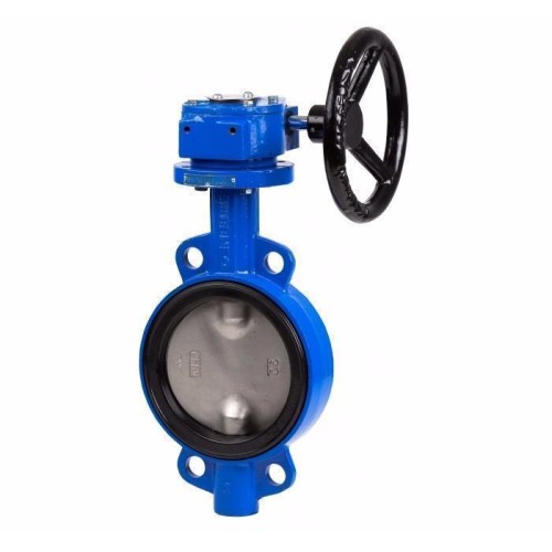 Затвор с нержавеющий диском и редуктором межфланцевый 1,0 МПа PTFE VP4449R GGG50 Tecofi 200 мм в Омске